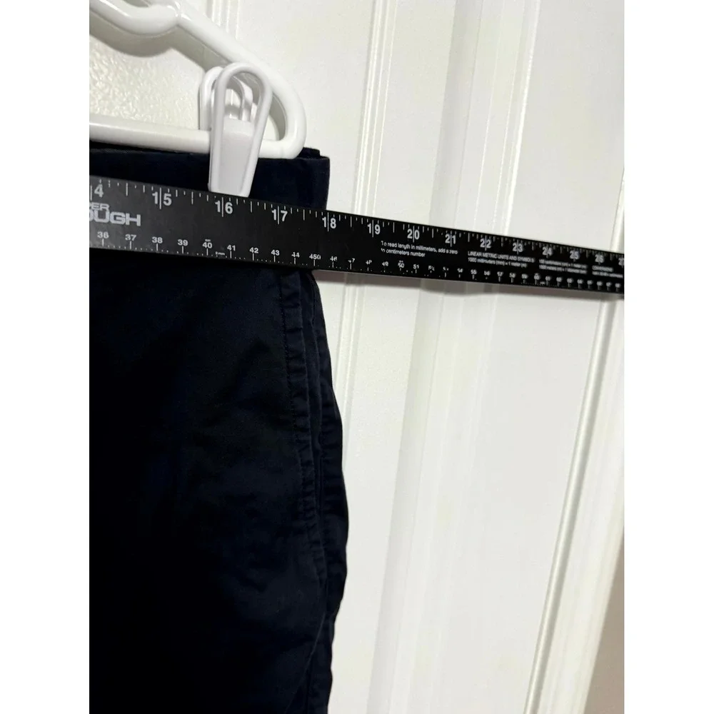 J.Crew Chino Shorts Mens 35 Navy Blue Stretch 9 Inch Inseam Cotton Blend